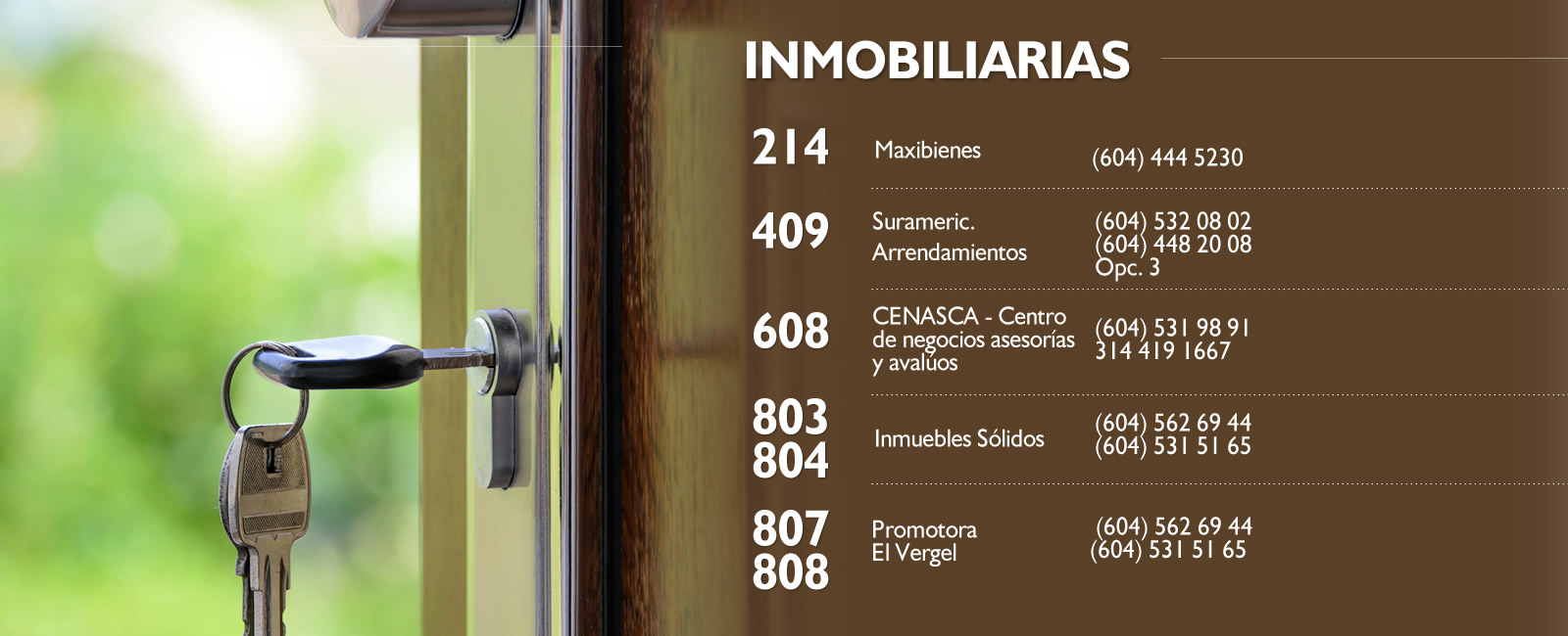 INMOBILIRIAS